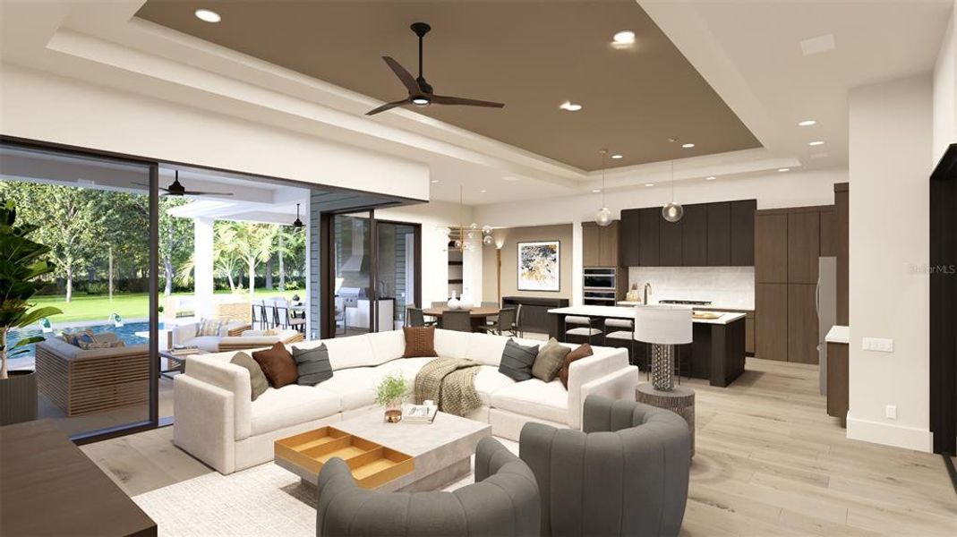 Furnished interior view inside a new home in , Archer (Image 5). Furnished interior view inside a new home in , Archer (Image 5).