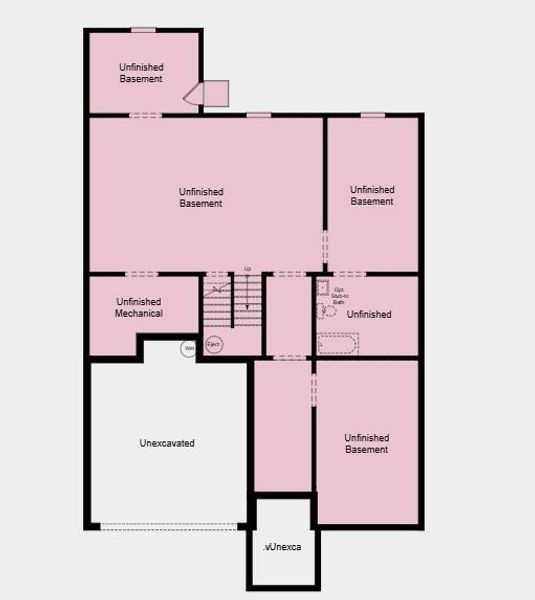 2D floor plan layout of this home in Oakmead, Buford, GA (Image 3).