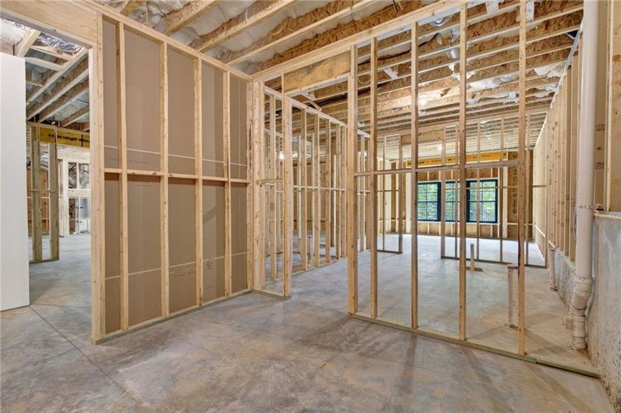 In-progress construction of a new home in , Cumming, GA (Image 68).