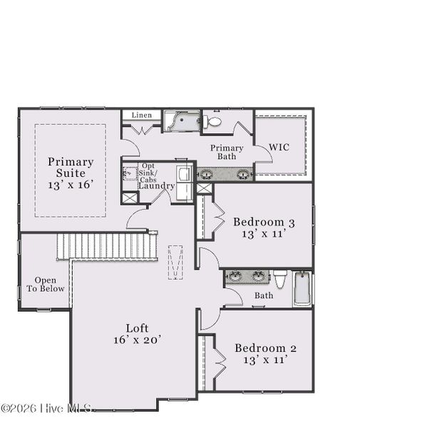 2D floor plan layout of this home in Sandy Springs, Aberdeen, NC (Image 3).
