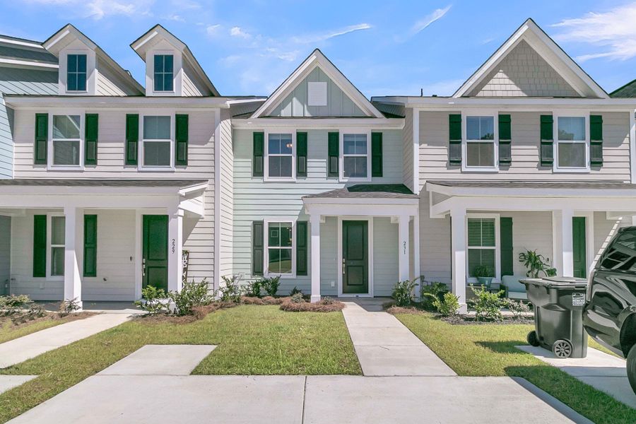 Front exterior of a new home in Abbey Walk, Moncks Corner, SC, highlighting curb appeal (Image 2).