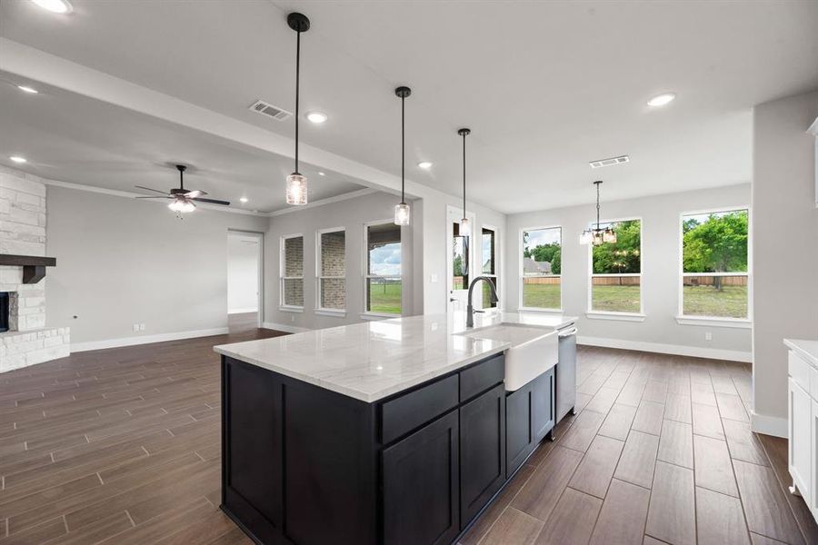 Furnished interior view inside a new home in Fannin Ranch, Leonard (Image 10). Furnished interior view inside a new home in Fannin Ranch, Leonard (Image 10).