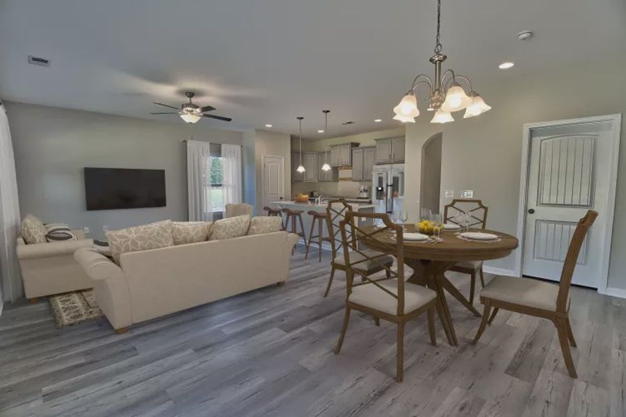 Representative furnished interior of a home built from the Julie II by Great Southern Homes in Lynbrook, Boiling Springs (Image 19).