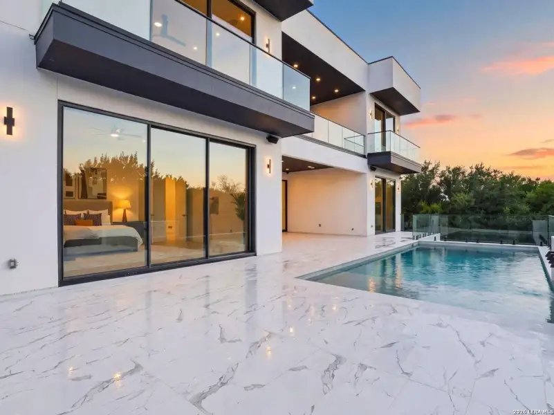 Exterior details and patio area of a home in , San Antonio (Image 37).