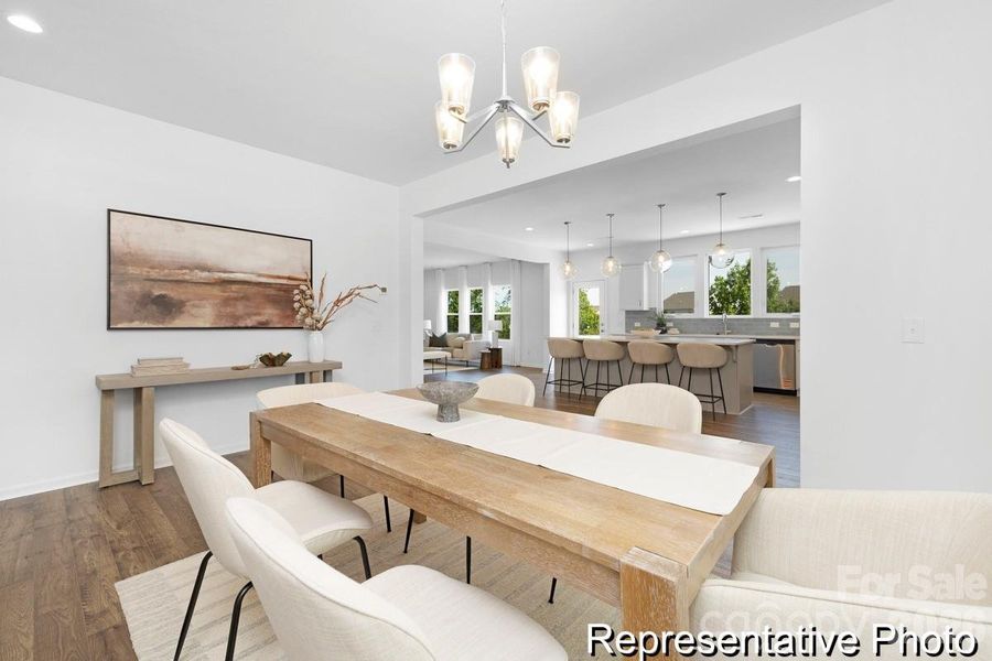 Furnished interior view inside a new home in , Statesville (Image 14).