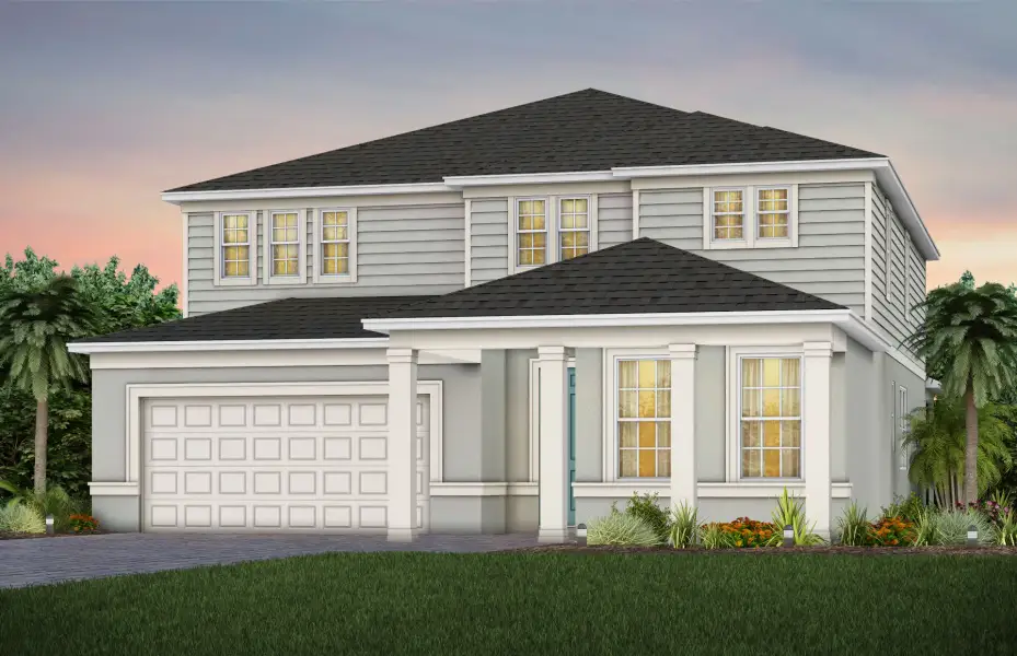 Representative exterior photo of a completed home built from the Scarlett by Pulte Homes in Waypointe, Port Orange, FL (Image 21).