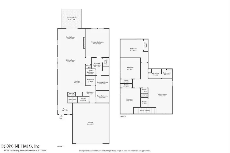 2D floor plan layout of this home in , Fernandina Beach, FL (Image 4).
