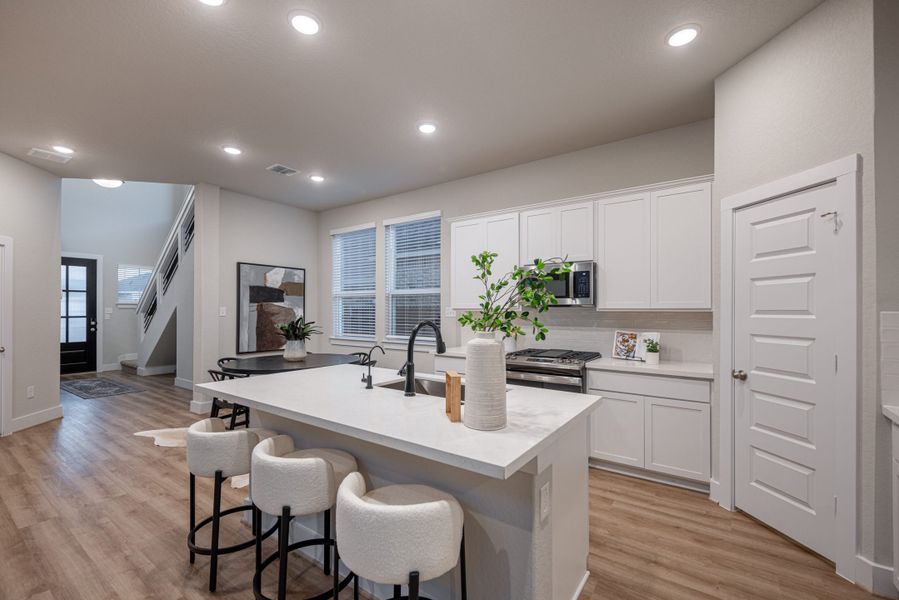 Furnished interior view inside a new home in Stillwater Ranch, San Antonio (Image 15). Furnished interior view inside a new home in Stillwater Ranch, San Antonio (Image 15).