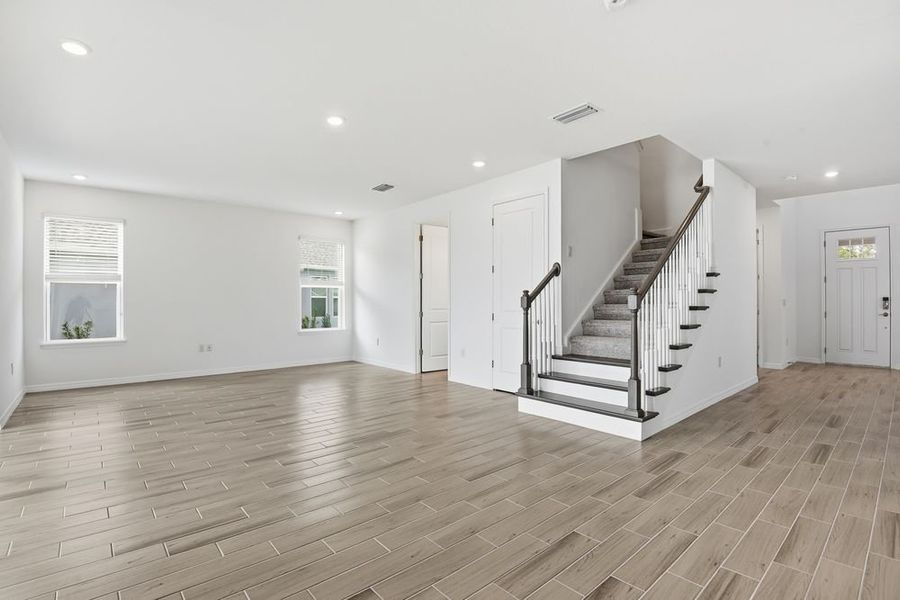 Representative unfurnished interior of a home built from the Barbados by Taylor Morrison in Ardisia Park, New Smyrna Beach (Image 31).