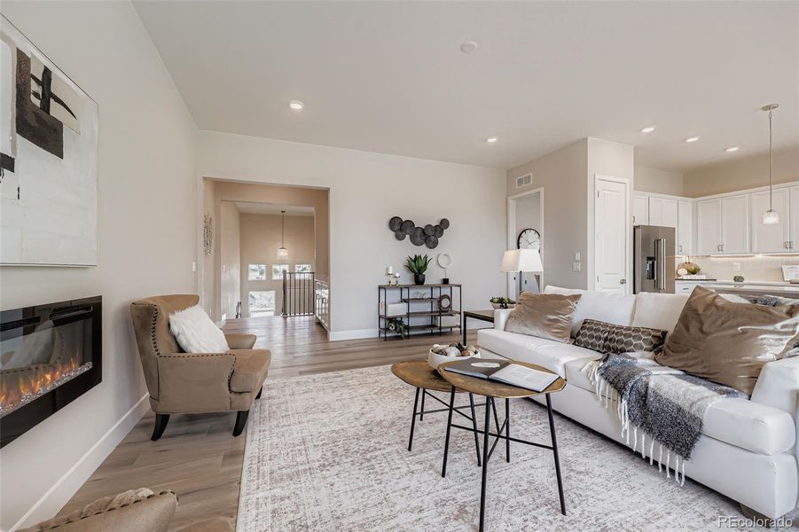 Furnished interior view inside a new home in Hillside at Castle Rock, Castle Rock (Image 27).