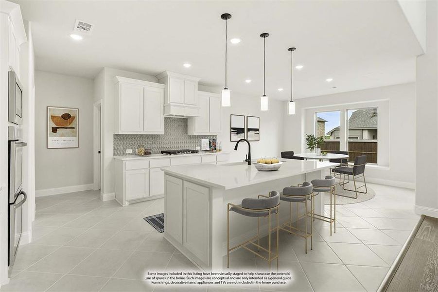 Furnished interior view inside a new home in The Oaks, Red Oak (Image 5).