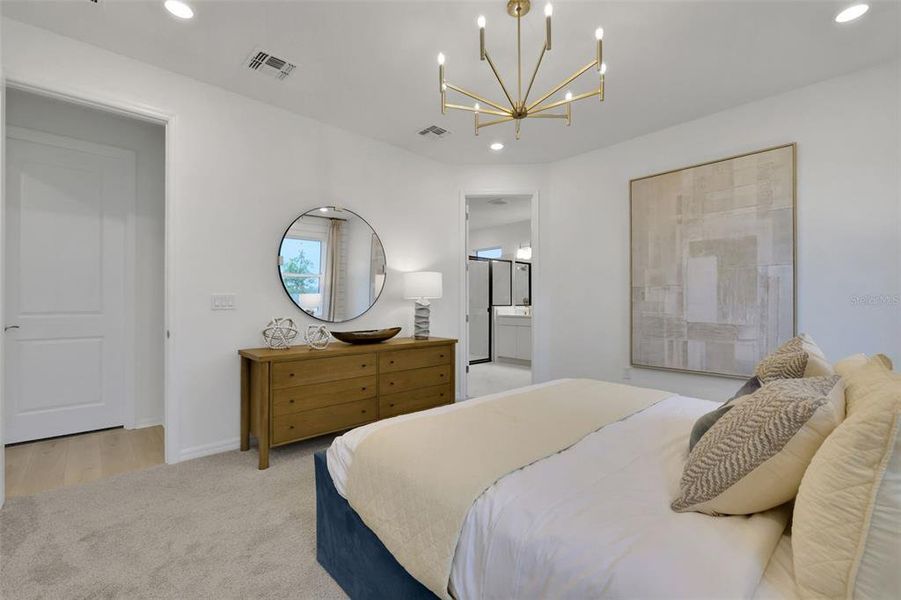 Furnished interior view inside a new home in Creekside Run at Babcock Ranch, Punta Gorda (Image 11).