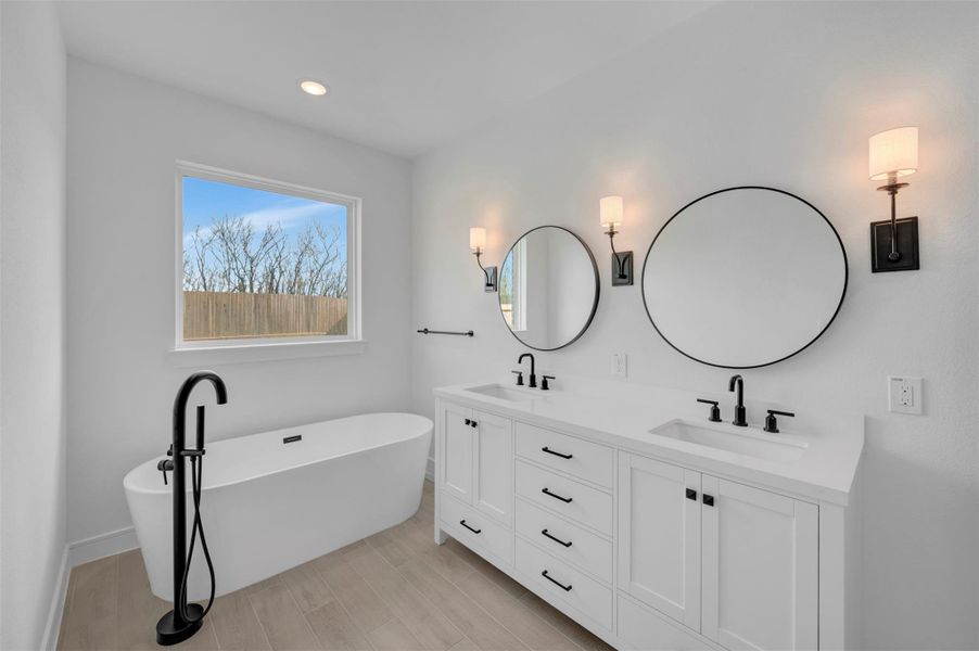 Spa-like primary bath (*Photo not of actual home and used for illustration purposes only.)