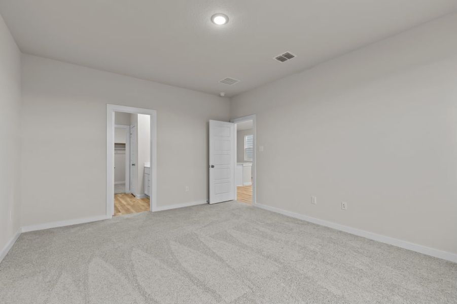 A room with white walls. A room with white walls.