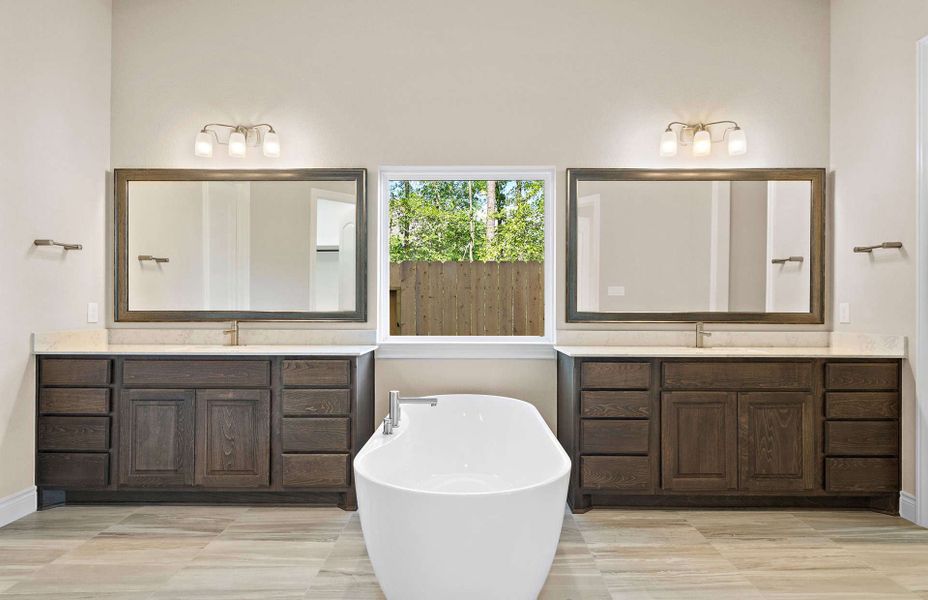 Furnished interior view inside a new home in Artavia 70′, Conroe (Image 35).