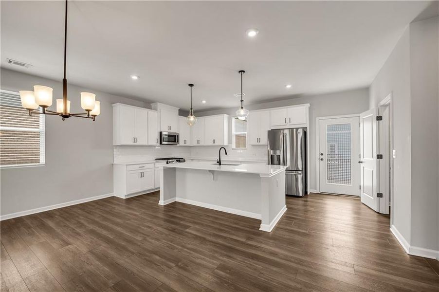 Furnished interior view inside a new home in , Lawrenceville (Image 11).