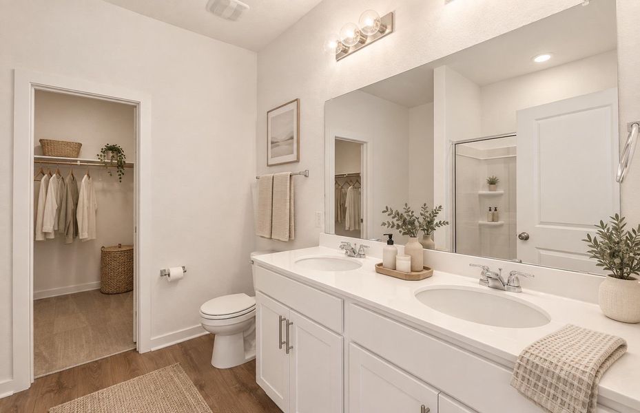 Representative furnished interior of a home built from the Gustine by Centex in Sonterra, Jarrell (Image 10).