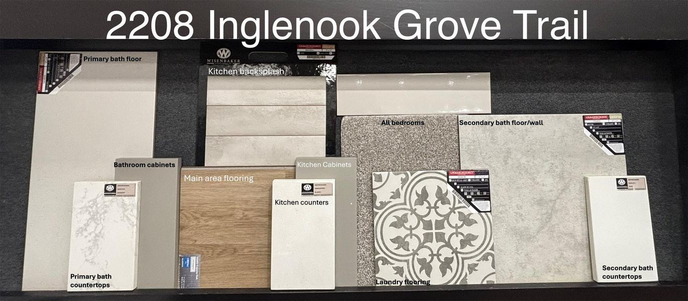 Sample of building materials used in homes in Sunterra, Katy (Image 14).