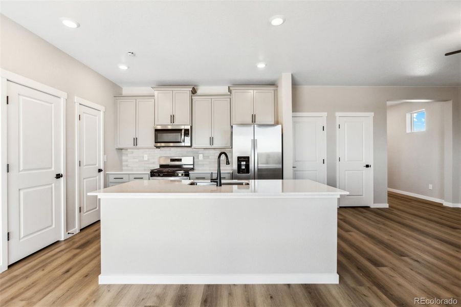 Furnished interior view inside a new home in , Commerce City (Image 7).