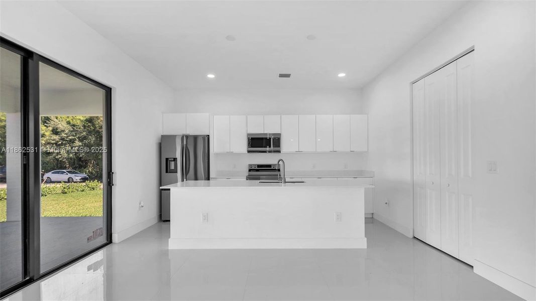 Furnished interior view inside a new home in , Miami (Image 15).