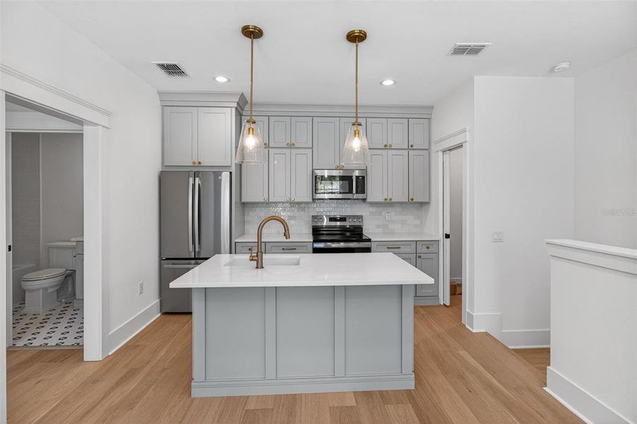 Furnished interior view inside a new home in , St. Petersburg (Image 8).