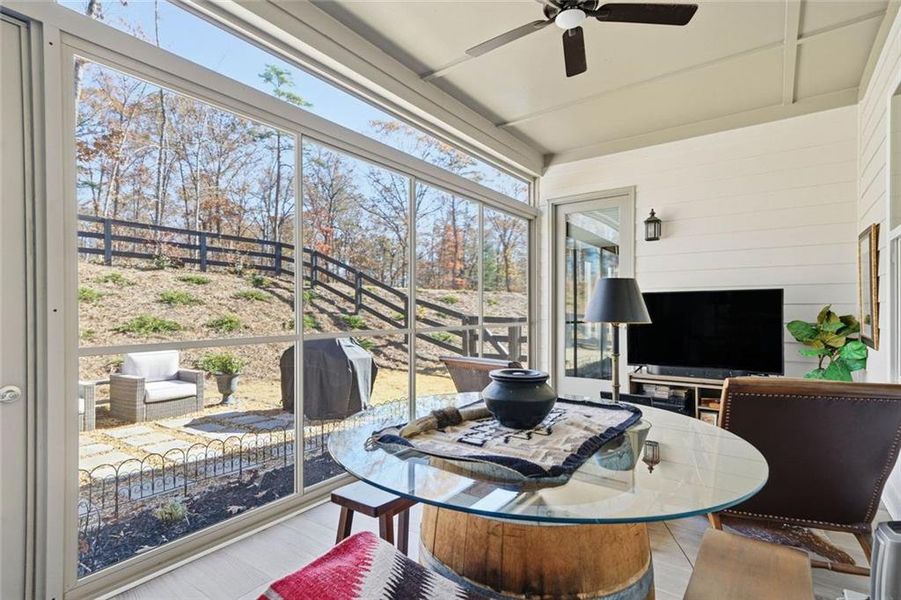 Exterior details and patio area of a home in , Ellijay (Image 2).