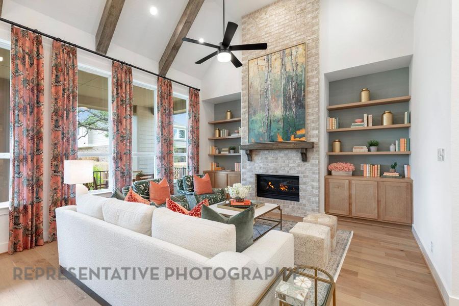 Furnished interior view inside a new home in Parten, Austin (Image 25).