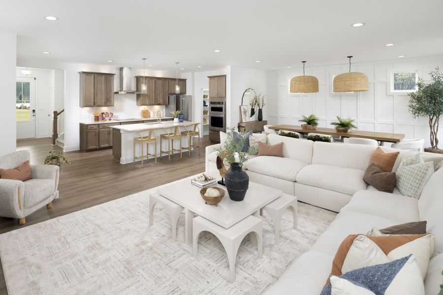 Representative furnished interior of a home built from the Appalachian by Mattamy Homes in Bloom, Fuquay Varina (Image 6).