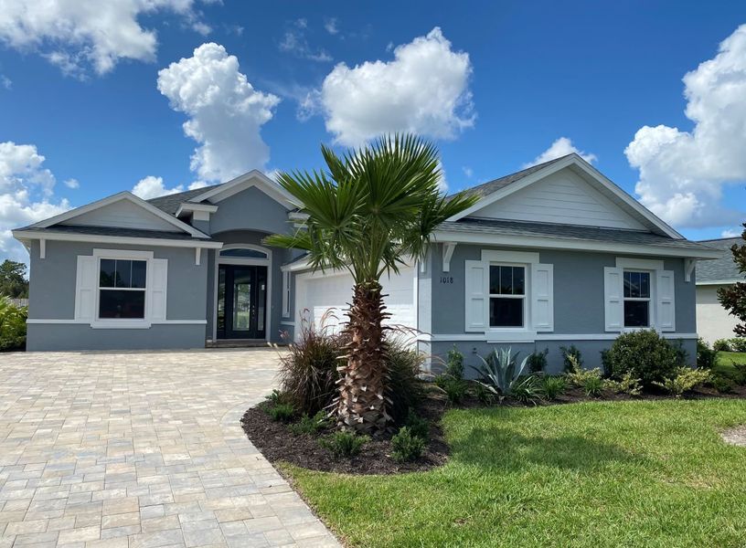 Representative exterior photo of a completed home built from the Birkdale by Paytas Homes in The Reserve at Victoria, Deland, FL (Image 22).