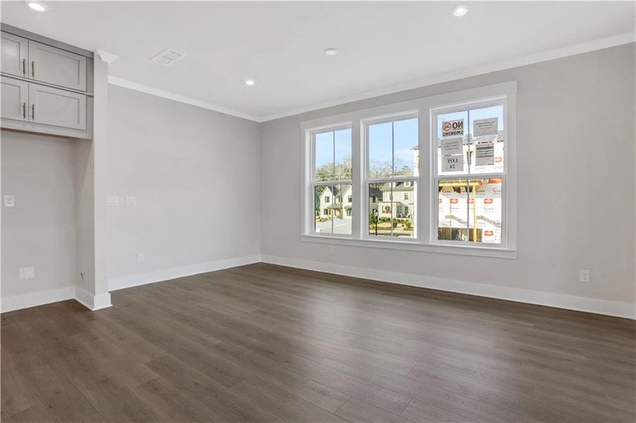 Spacious, unfurnished interior of a new home in The Groves at Myrtle, Roswell (Image 10).
