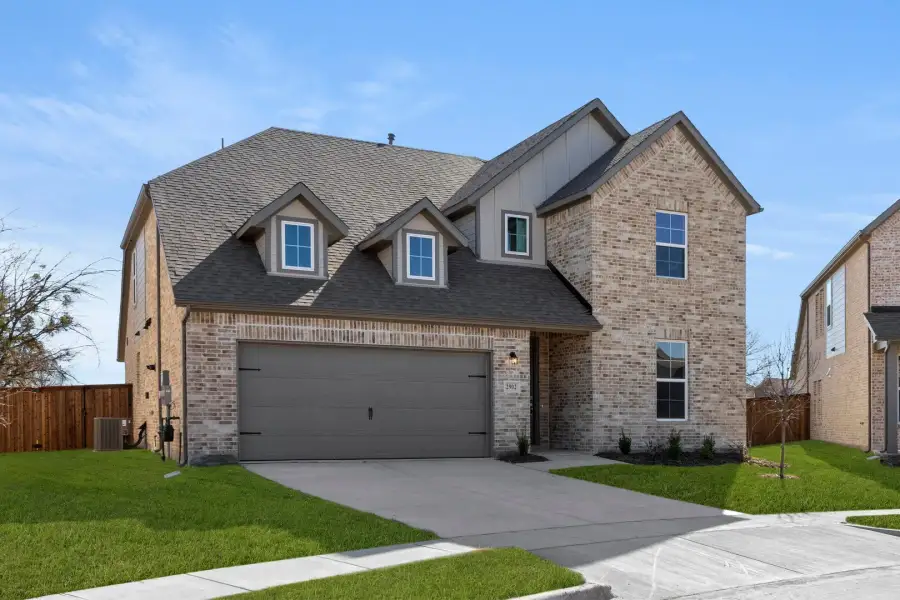Representative exterior photo of a completed home built from the Republic by Rockwell Homes in Walden Pond, Forney, TX (Image 2). Representative exterior photo of a completed home built from the Republic by Rockwell Homes in Walden Pond, Forney, TX (Image 2).