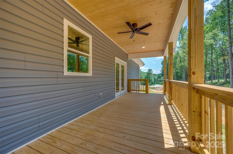Exterior details and patio area of a home in , Flat Rock (Image 21).