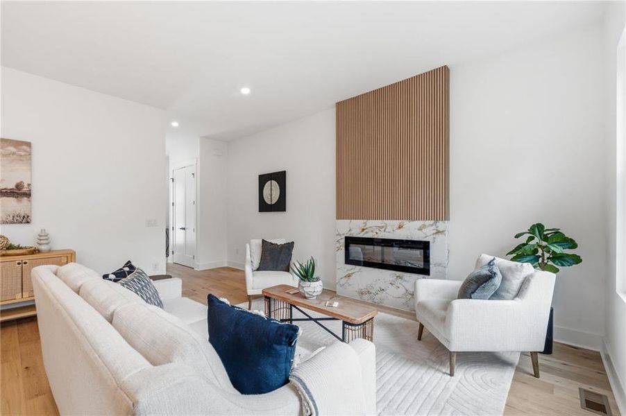 Furnished interior view inside a new home in , Canton (Image 17).