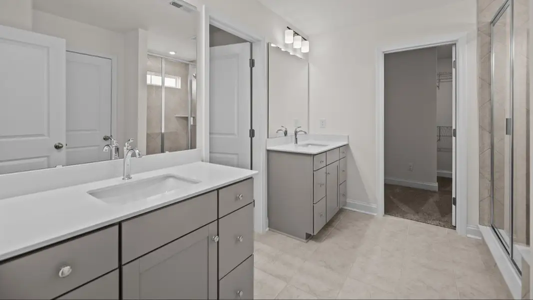 The Norris Plan by DRB Homes in Michaux Gardens - Primary Bathroom (Representative Photo) The Norris Plan by DRB Homes in Michaux Gardens - Primary Bathroom (Representative Photo)
