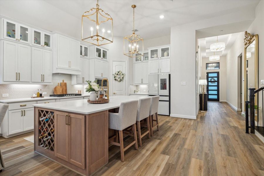 View of kitchen overlooking entryway View of kitchen overlooking entryway
