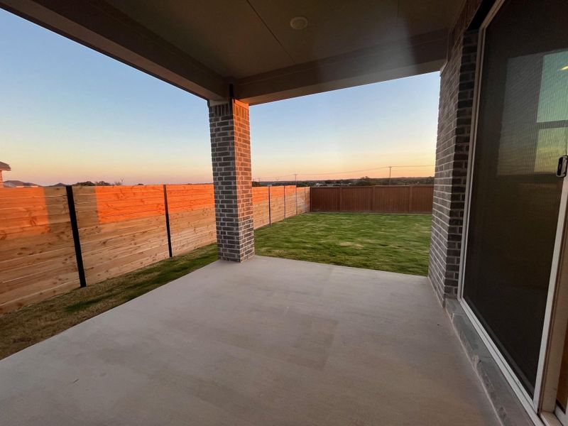 Rear Covered Patio