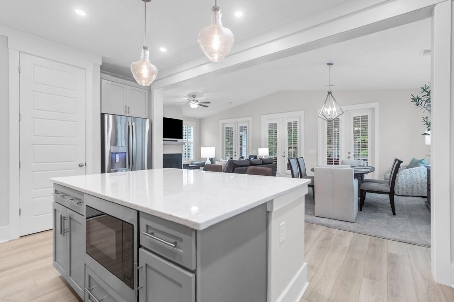 Furnished interior view inside a new home in , Charleston (Image 34).
