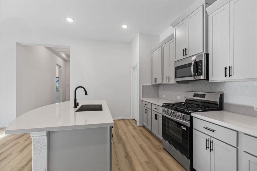 Furnished interior view inside a new home in Beamer Villas, Friendswood (Image 9).