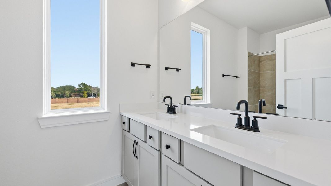 Representative furnished interior of a home built from the Solara by Brightland Homes in Bridgeland Central, Cypress (Image 18).