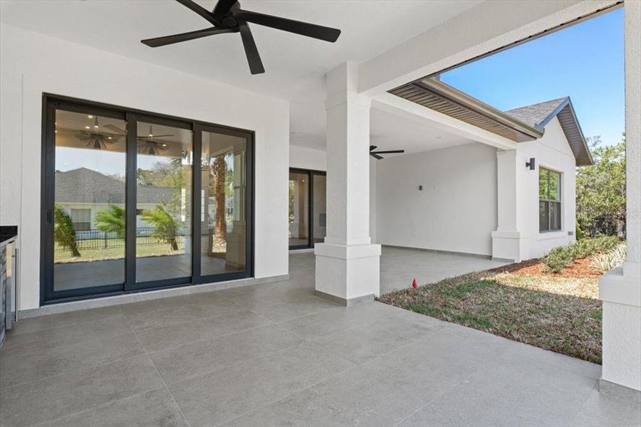 Exterior details and patio area of a home in , Palm Coast (Image 32). Exterior details and patio area of a home in , Palm Coast (Image 32).