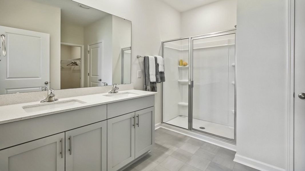 Representative furnished interior of a home built from the CALI by D.R. Horton in McKay Place, Lillington (Image 26).