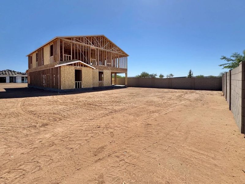 Back exterior elevation