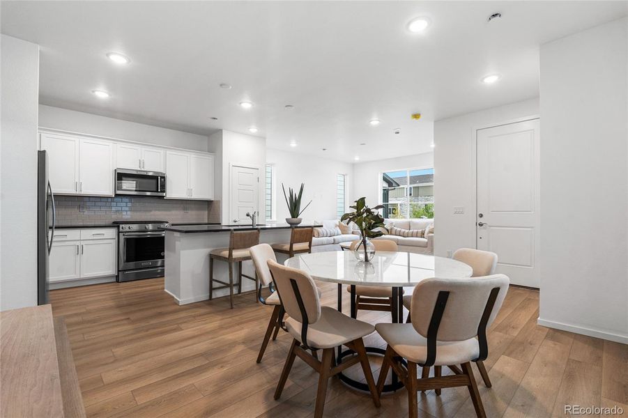 Furnished interior view inside a new home in Painted Prairie, Aurora (Image 10).