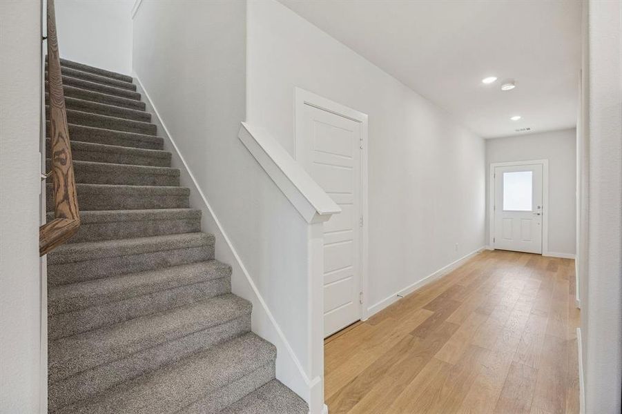 Entryway in the Stanley II home plan by Trophy Signature Homes – REPRESENTATIVE PHOTO