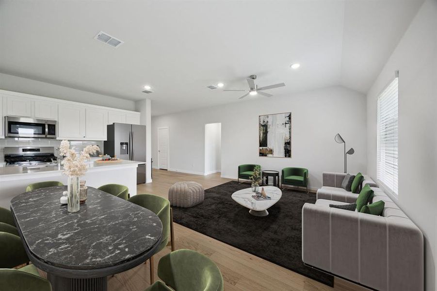 Furnished interior view inside a new home in Stonehaven, Seagoville (Image 5). Furnished interior view inside a new home in Stonehaven, Seagoville (Image 5).