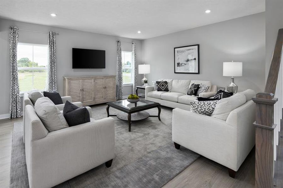 Furnished interior view inside a new home in Backwoods Farms, Moyock (Image 6).