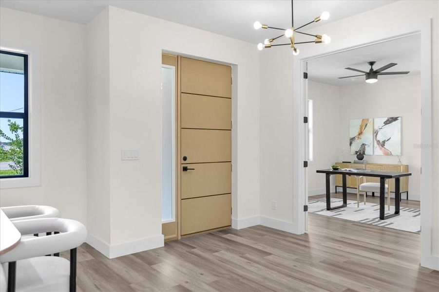 Furnished interior view inside a new home in , Rotonda West (Image 42).