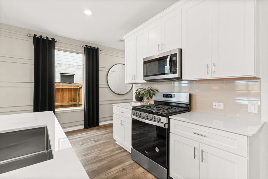 Abundant cabinet space in kitchen Abundant cabinet space in kitchen