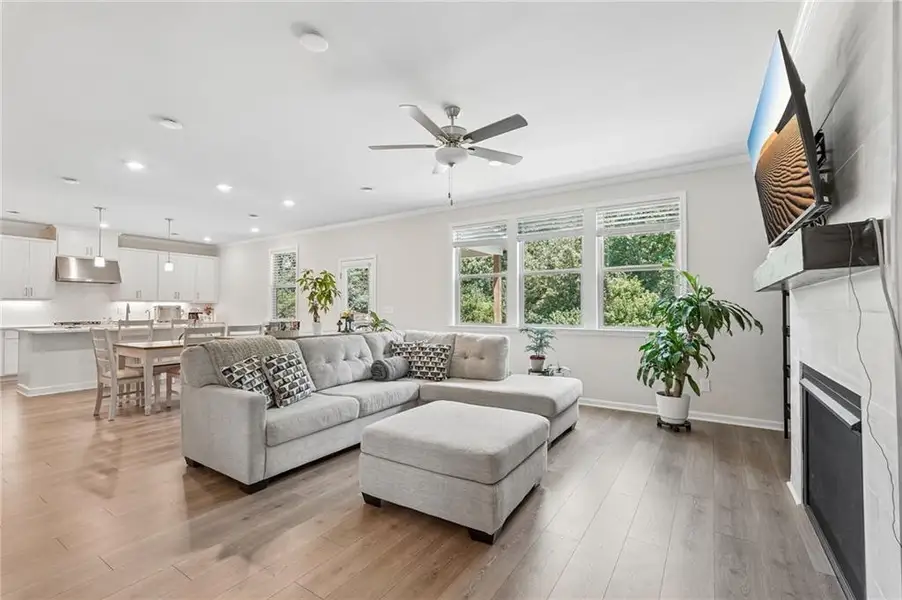 Furnished interior view inside a new home in Haley Station, Canton (Image 40).