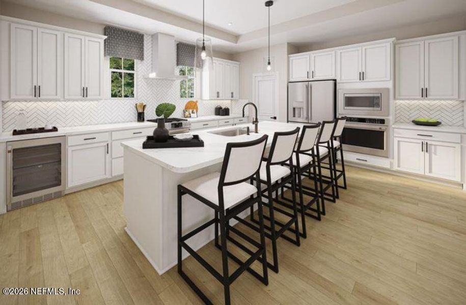 Furnished interior view inside a new home in Seminole Palms Single-Family Homes, Palm Coast (Image 7).